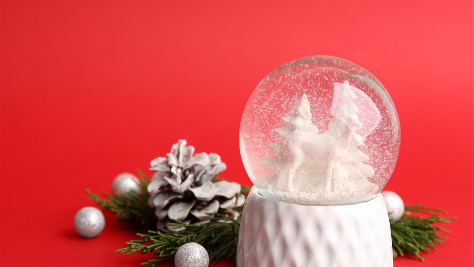 Picture of a Christmas Snow Globe
