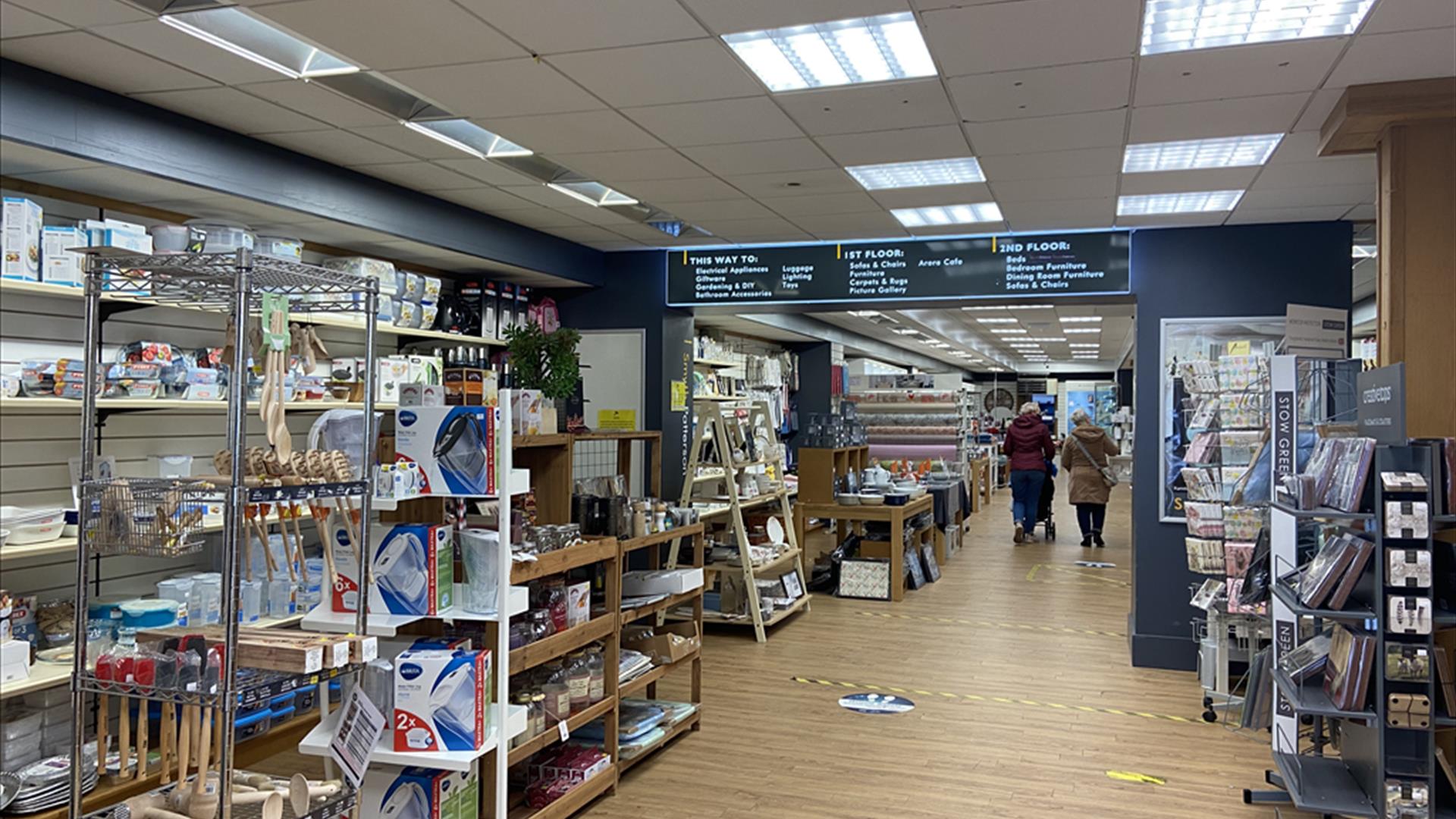 Inside Smyth Pattersons Kitchenware department Inside Smyth Pattersons Kitchenware department