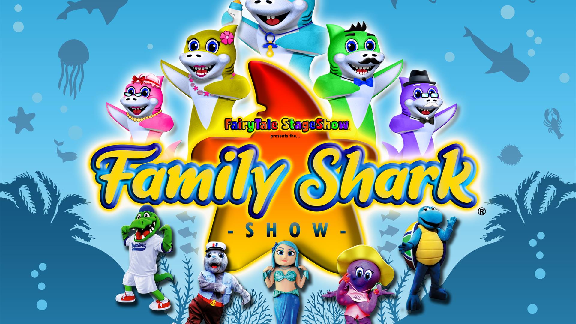 Image is the poster for The Family Shark Show
