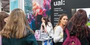 Students seeking advice at UCAS Information Session