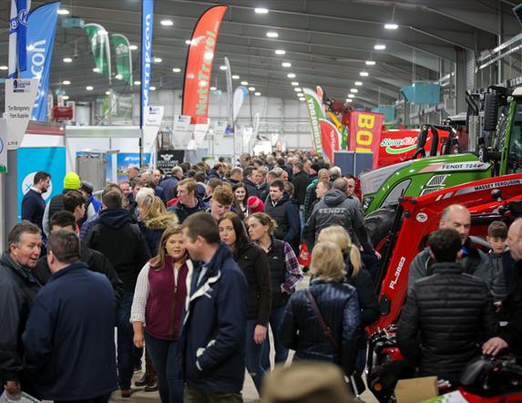 Image is of visitors at the Royal Ulster Winter Fair at Eikon Exhibition Centre