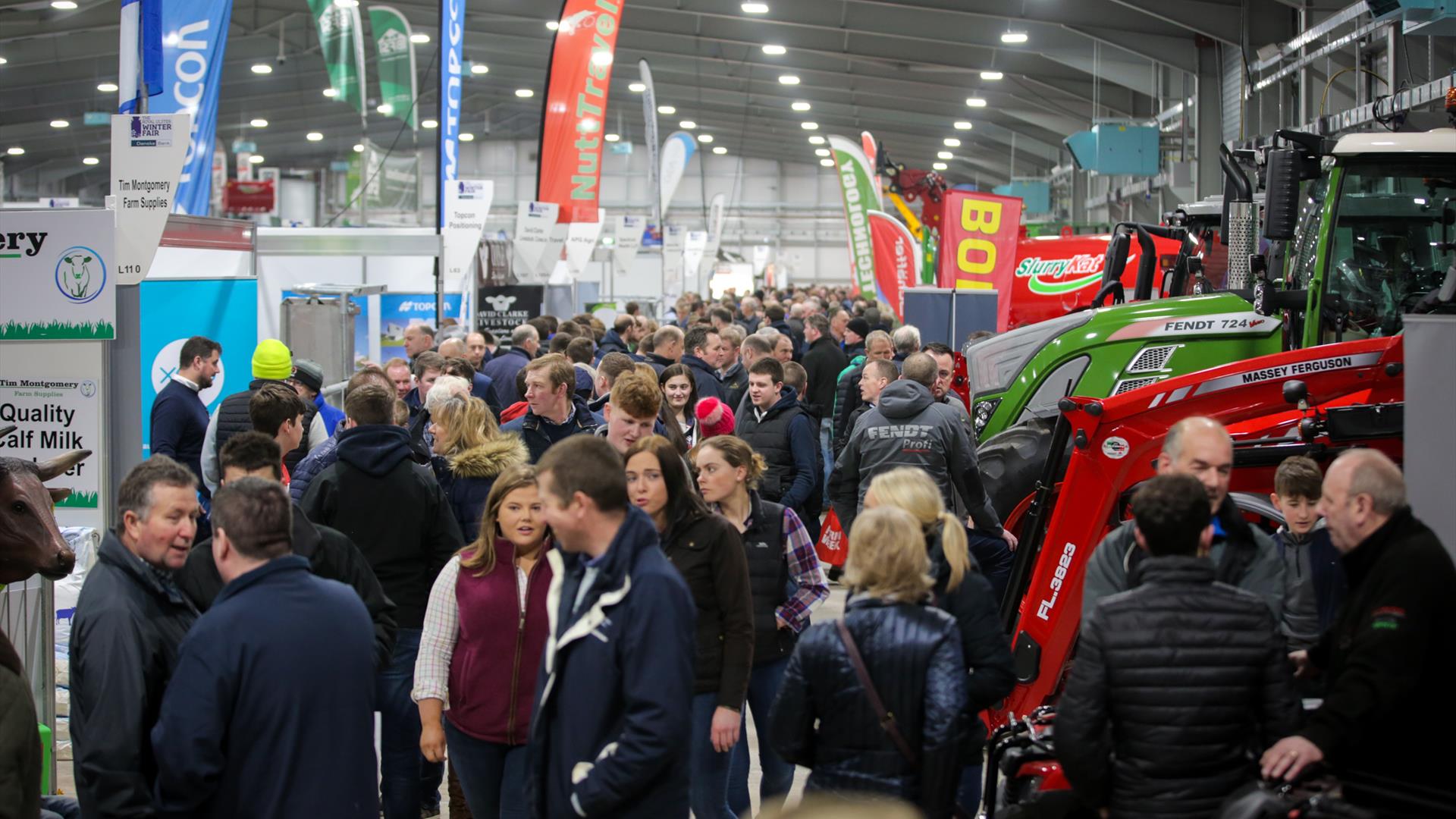 Image is of visitors at the Royal Ulster Winter Fair at Eikon Exhibition Centre