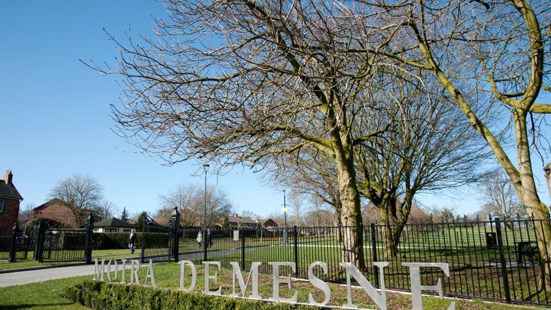 A view of Moira Demesne showing the signage